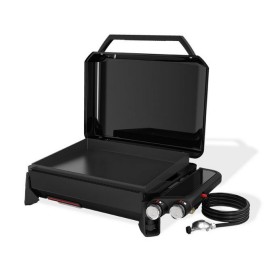 plancha à gaz Weber SLATE GP 56 cm 2 feux avec plaque antiadhésive et pieds réglables