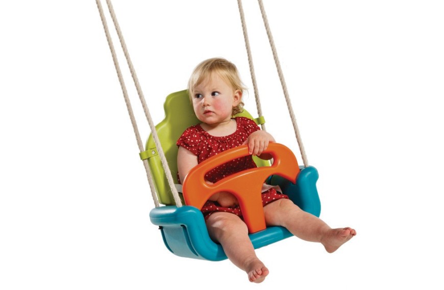 Balançoire évolutive bébé KBT 3 en 1 avec ceinture de sécurité et dossier réglable