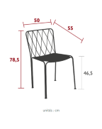 Chaise de jardin KINTBURY - FERMOB