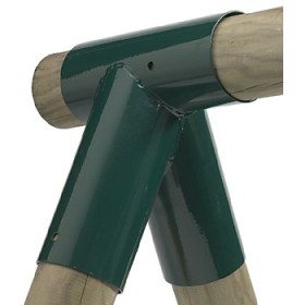 Raccord de balançoire KBT angle biais Ø10 cm pour portique enfants sécurisé et stable