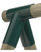 Raccord de balançoire KBT angle biais Ø10 cm pour portique enfants sécurisé et stable