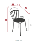 Chaise de jardin LOUVRE - FERMOB
