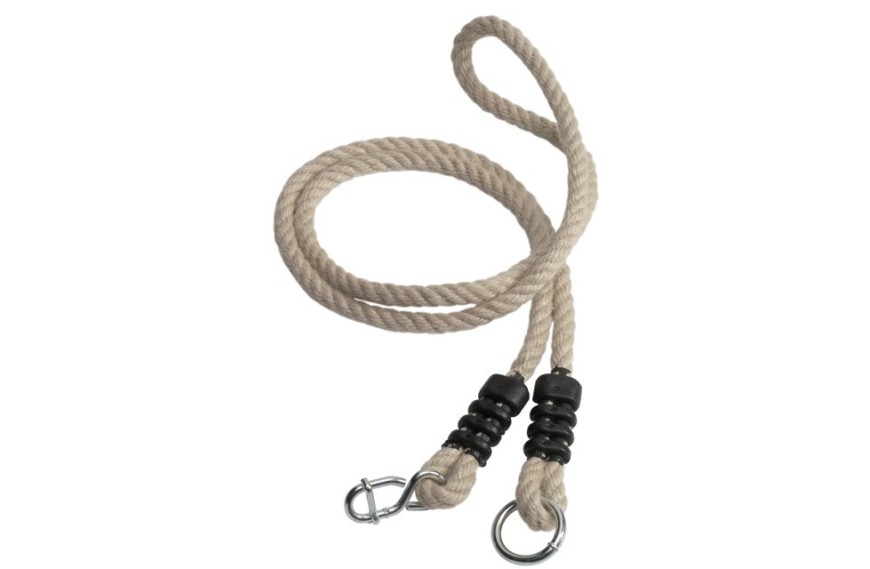 Rallonges de corde pour agrès KBT 110 à 190 cm en chanvre synthétique avec anneaux galvanisés