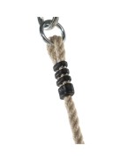 Rallonges de corde pour agrès KBT 110 à 190 cm en chanvre synthétique avec anneaux galvanisés