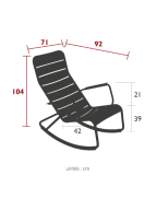 Rocking Chair de jardin LUXEMBOURG - FERMOB