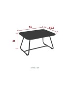 Table basse 76 x 55.5 cm Sixties - FERMOB