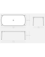 Table de jardin 220x99x76 cm TONI TABLO / 8 places - FATBOY