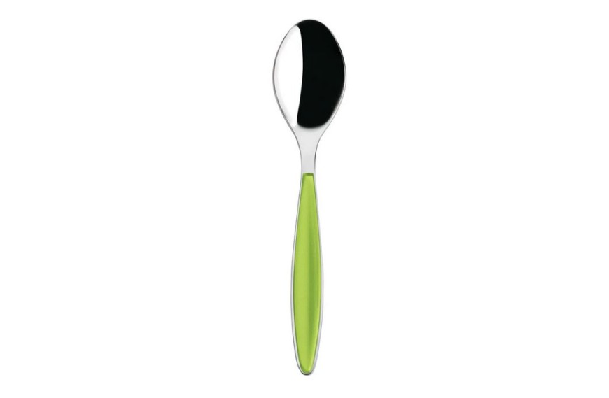 Petite cuillère FEELING 14.5 cm GUZZINI, design bicolore en inox et plastique.