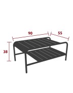 Table basse de jardin 90 x 55 cm LUXEMBOURG - FERMOB