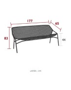 Banquette Croisette XL 177 x 65 cm / 3 places - Fermob