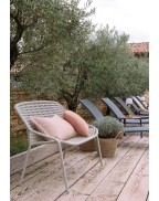 Banquette de jardin 122 x 65 cm CROISETTE / 2 places - FERMOB