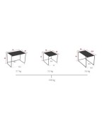 Lot de 3 tables basses de jardin OULALA - FERMOB