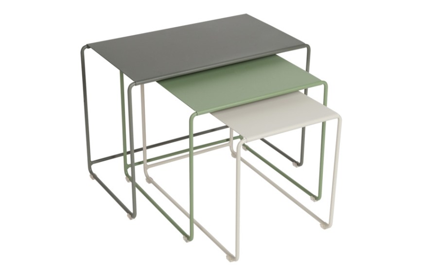 Lot de 3 tables basses de jardin OULALA - FERMOB