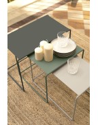 Lot de 3 tables basses de jardin OULALA - FERMOB
