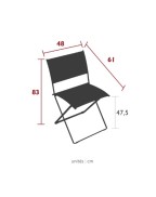 Chaise pliante de jardin PLEIN AIR - FERMOB