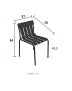Chaise de jardin STRIPE - FERMOB