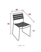 Chaise de jardin en Teck SURPRISING - FERMOB