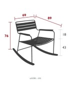 Fauteuil Rocking chair SURPRISING - FERMOB