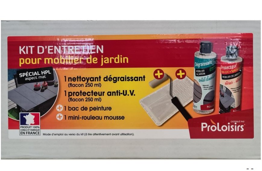 Kit de protection Anti-UV PROLOISIRS pour surfaces HPL, protège tables de jardin contre UV et intempéries