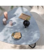 Table basse de jardin Cocoon Ciment 33x96x102 cm - LAFUMA