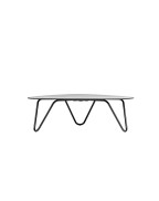 Table basse de jardin Cocoon Ciment 33x96x102 cm - LAFUMA