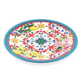 Assiette plate en mélamine FLOWER&LEMON Ø27.5 cm - GUZZINI