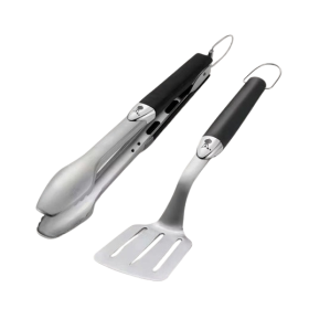 Kit 2 ustensiles premium compact pince et spatule - WEBER