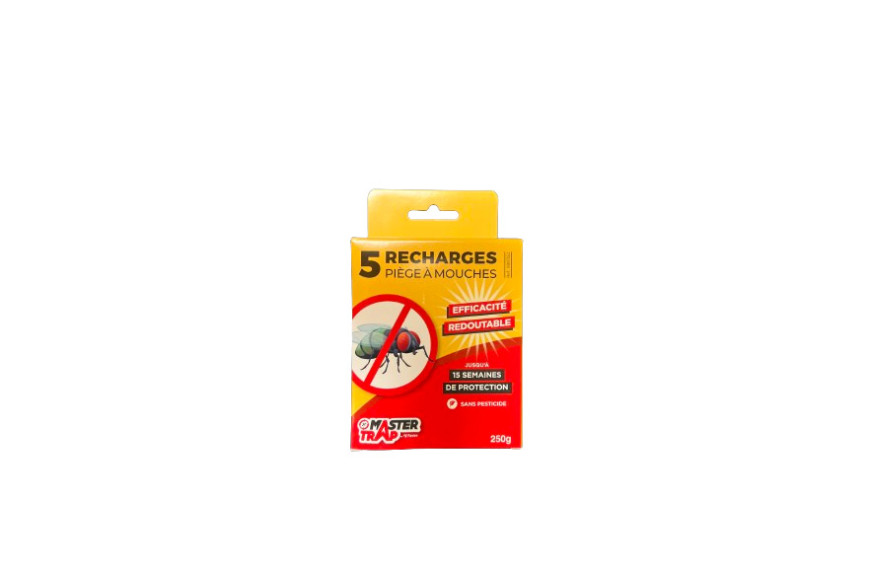 Lot de 5 recharges anti mouches MASTER TRAP - FAVEX