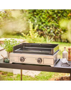 Plancha électrique MODERN 60 Inox / 2 feux - FORGE ADOUR