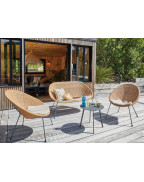 Salon bas de jardin TORNADO / 4 places - PROLOISIRS