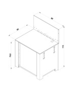Cuisine d'extérieur MODULO PLANCHA / GRIS CARGO - ENO