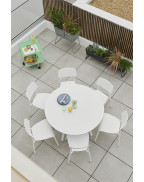 Table de jardin SO'O Ø117 cm / 6 places - FERMOB