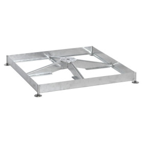 Socle M4 120 kg 91 x 91 x 11.5 – 15.5 cm GLATZ