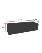 Housse de protection pour les canapés et modules 3.5 places BELLEVIE - FERMOB