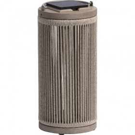 Lampe solaire de jardin design ROP&STRIP Les Jardins en aluminium et teck