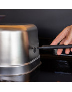 Kit fumage ENO avec cloche inox et copeaux de bois d’olivier pour plancha et barbecue