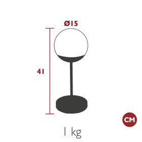 Lampe d'intérieur H41cm MOOON! MAX - FERMOB