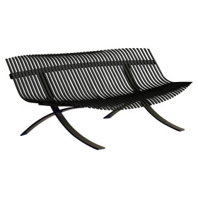 Banc de jardin CHARIVARI  246x90 cm - FERMOB