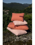 Coussin d'extérieur LORETTE Rose blush 44x44 cm - FERMOB