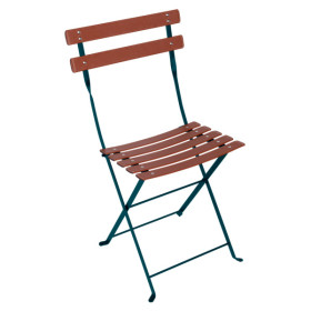 Chaise pliante en cuir Bistro Fermob, design français et artisanat haut de gamme