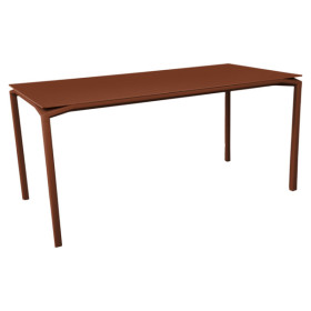 Table à manger mât velouté 126x63 cm CALVI / 4 places - FERMOB