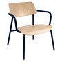 Fauteuil bas lounge chêne STUDIE - FERMOB