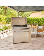 Capot à charnières pour chariot PREMIUM 75 / Inox - FORGE ADOUR