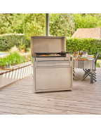 Capot à charnières pour chariot PREMIUM 75 / Inox - FORGE ADOUR