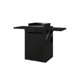 Chariot acier fermé MODERN 45 / Acier noir - FORGE ADOUR