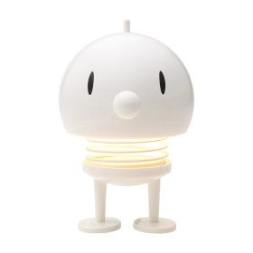 Lampe à poser LED Bumble Hoptimist blanche design scandinave en ABS et acier