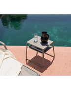 Table basse de jardin POP NARDI en polypropylène fiberglass traité anti-UV