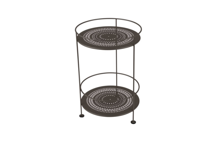 Guéridon avec double plateau perforé Ø40cm GUINGUETTE - FERMOB