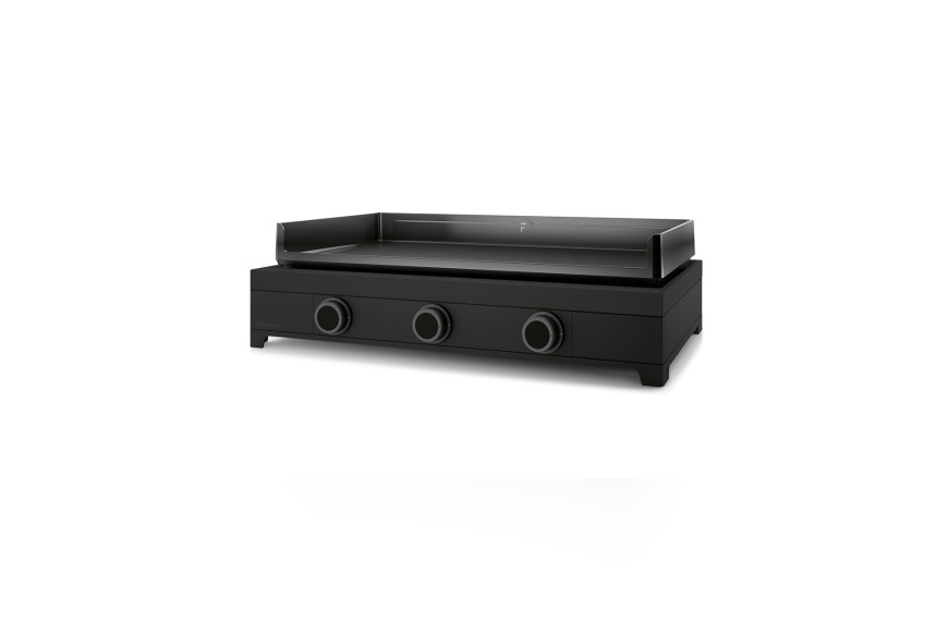 Plancha à gaz MODERN 75 Acier noir / 3 brûleurs - FORGE ADOUR