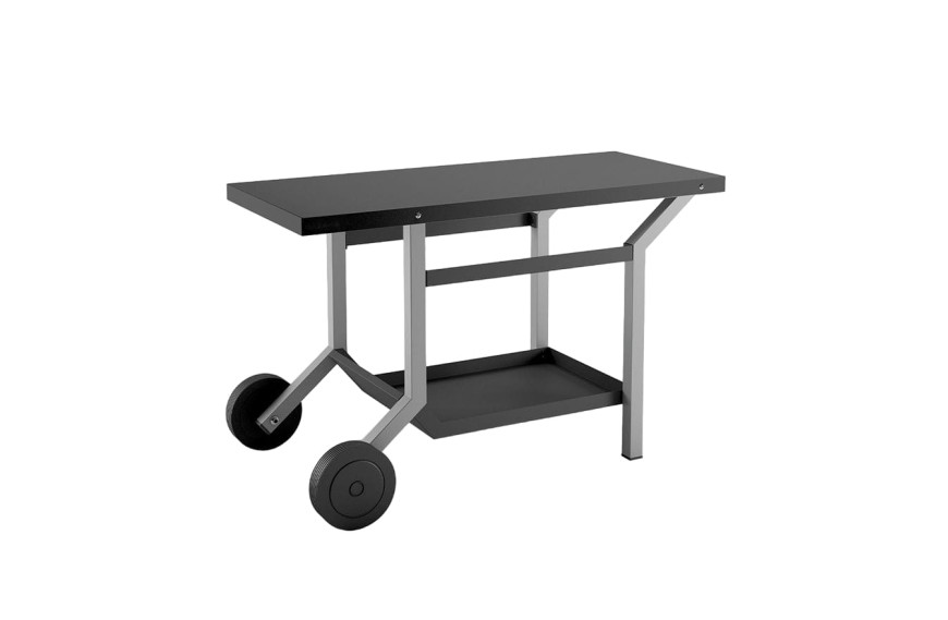 Chariot roulant pour plancha ACIER NOIR GRIS TRA_NG - FORGE ADOUR